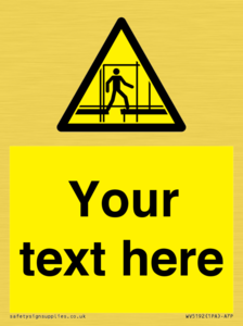 Custom Scaffold Incomplete Sign